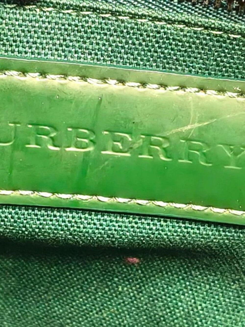 BURBERRY NOVACHECK GREEN HOBO BAG - Picture 6 of 9
